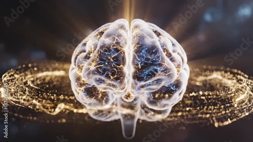 Brain Activity: Neural Network, Synapse, Electrical Impulses