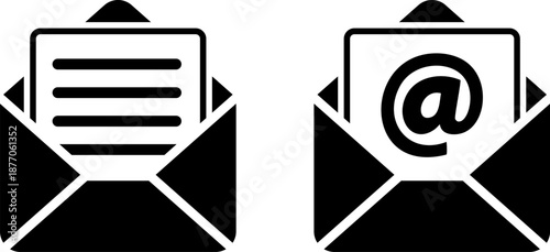 イーメールのシンプルなアイコン。（Email simple icon.）
