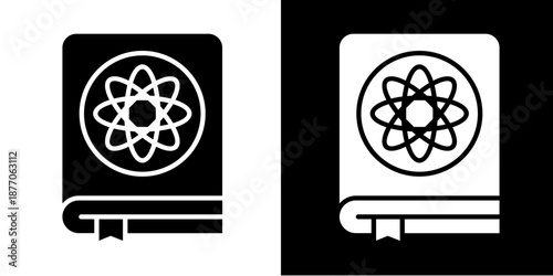 Nanoscience  Icon Set White Style Collection