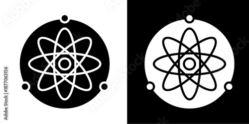 Atom  Icon Set White Style Collection