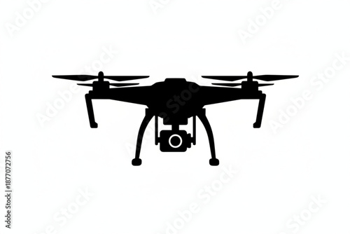 Drone in Silhouette: An unmanned aerial vehicle in a sleek silhouette against the vast expanse, offering a glimpse into modern technology's limitless potential.