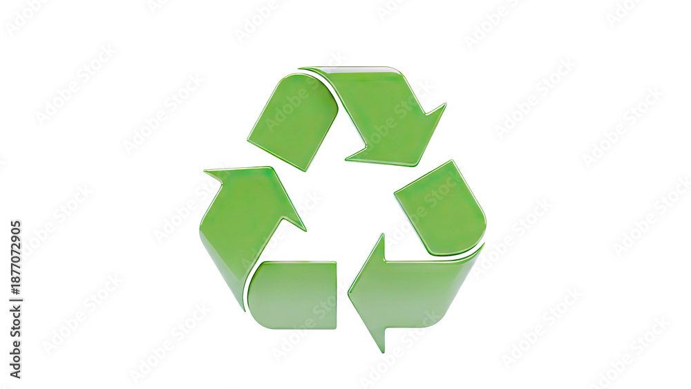 Obraz premium Green recycling symbol