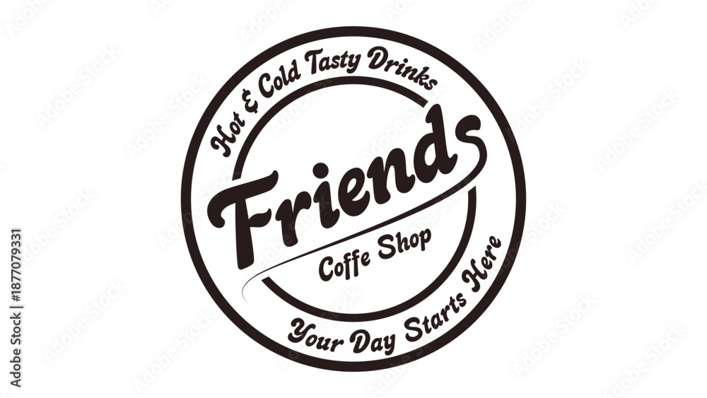 Obraz premium coffee shop logo