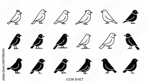 set of female silhouettes