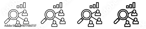 Competitive Analysis  Icon Set Different Style Collection