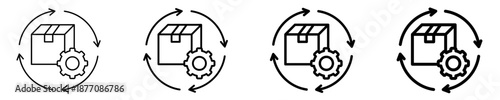 Product Lifecycle  Icon Set Different Style Collection