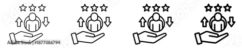 Consumer Preferences  Icon Set Different Style Collection