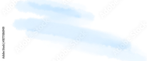 水色の優しい水彩のにじむ背景素材