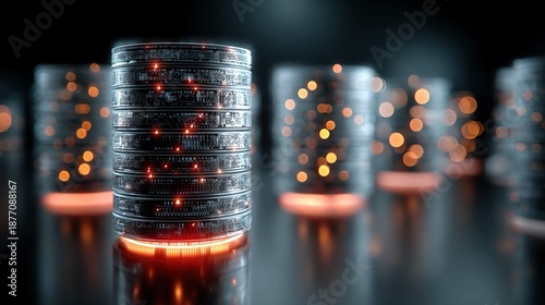 Data warehousing solutions consolidate and store large volumes of structured data to support business intelligence and analytics.