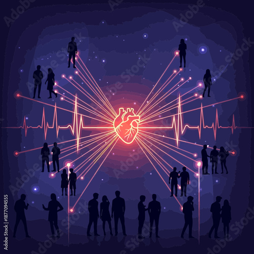 Human Connection Network Heartbeat
