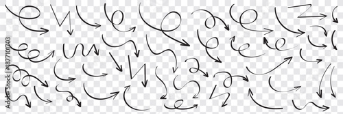 doodle emphasis arrow icon design quirky twist zigzag line