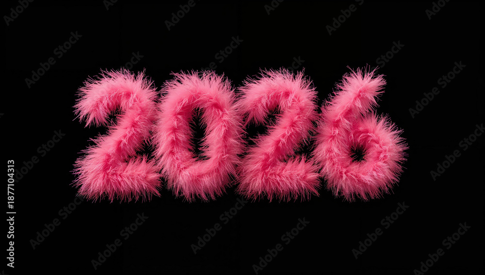 Fototapeta premium Pink fluffy 