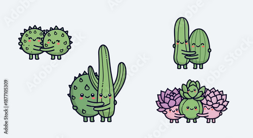 A set of cartoon computer monitors and gaming screens icons.