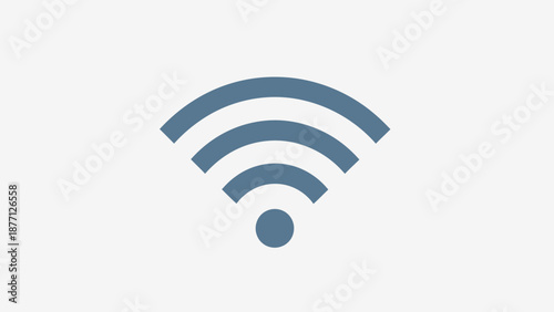 Wifi signal icon, wireless connection symbol, internet access concept