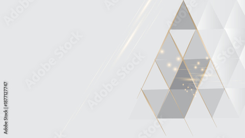 Luxury white gold background