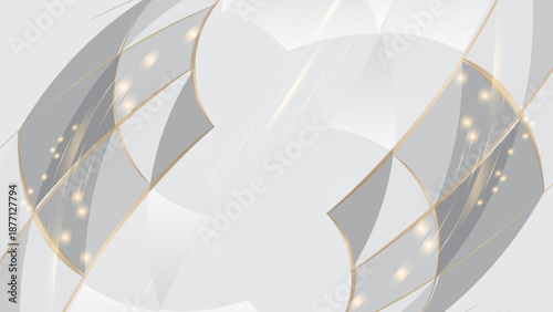 Luxury white gold background