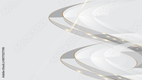 Luxury white gold background