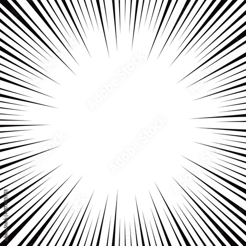 注目度アップ！集中線のイラスト素材