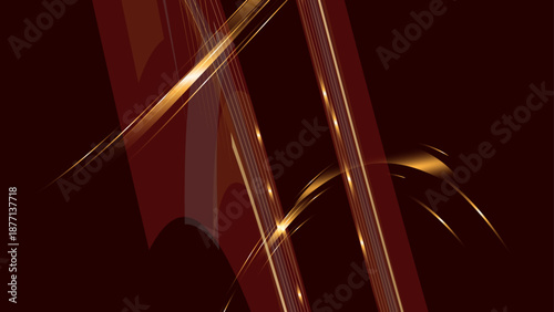 dark red and gold abstract background
