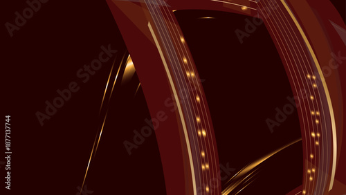 dark red and gold abstract background