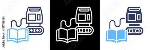 Machine Learning triple icon