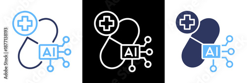 Ai Medicine triple icon