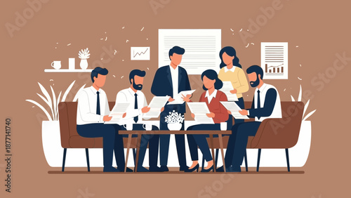 Business Meeting Team Collaboration Office Discussion