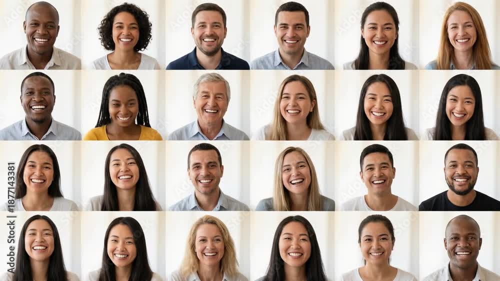 custom made wallpaper toronto digitalDiverse group of smiling people in a bright setting, showcasing happiness and connection among individuals