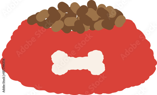 강아지 사료 밥그릇