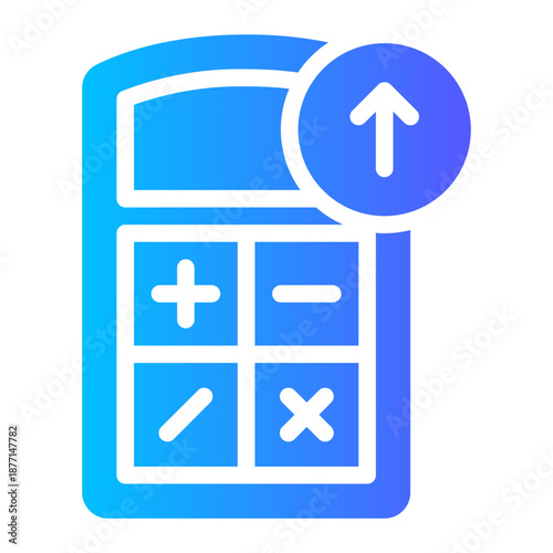 up arrow gradient icon