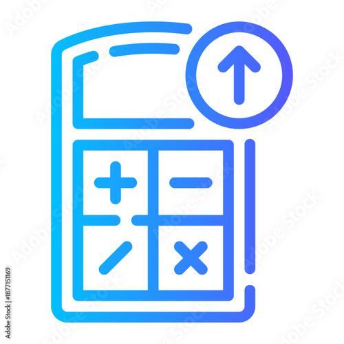 up arrow gradient icon