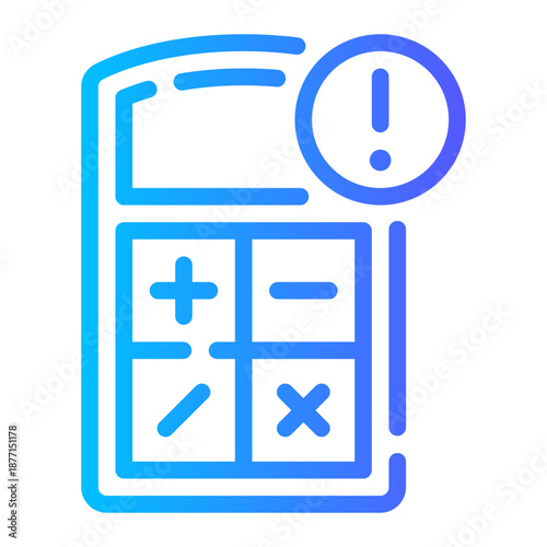 warning gradient icon