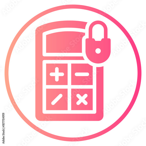 padlock gradient icon