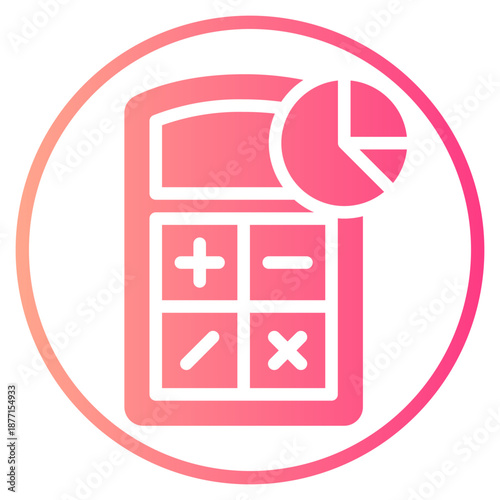 pie chart gradient icon