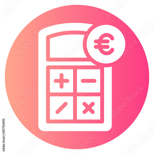 euro gradient icon