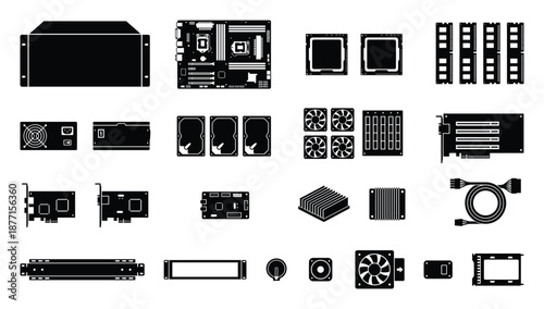 Components for Personal Computer Assembly: Motherboard, CPU, RAM, and More