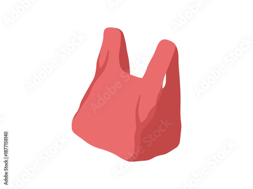 Plastic Bag Crumpled Illustration