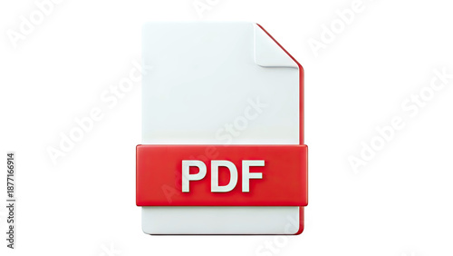 3D PDF File Icon