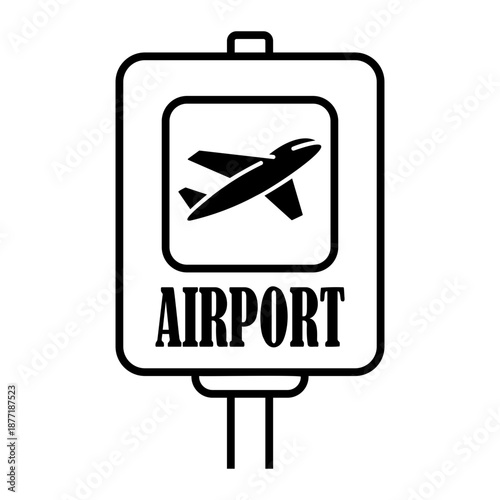 airport Line Icon