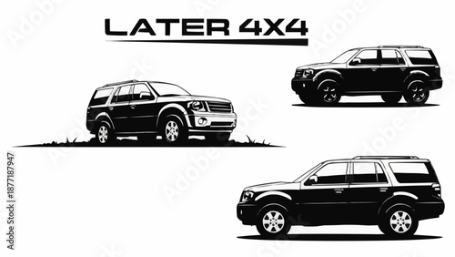Later 4x4 Vehicle Illustrations.