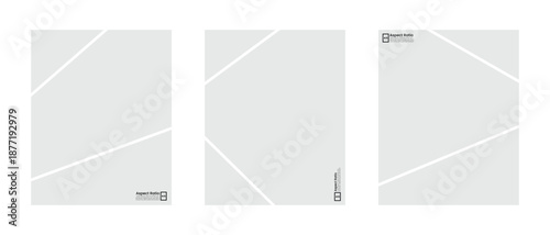 Portrait oriented comic style photo frame collage bundle for digital design