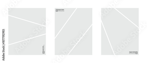 Modern comic inspired photo collage frame template set in 4:5 ratio