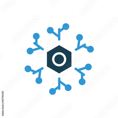 neuron icons  outline and Flat Style,transparent background