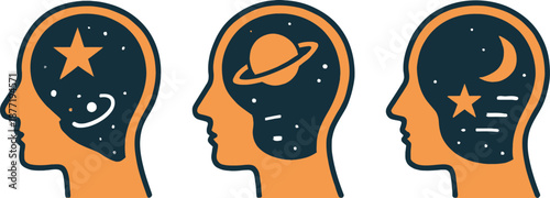 Cosmic Mind Concept Illustration