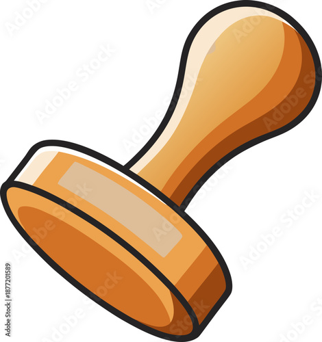 vector illustration of a stamp