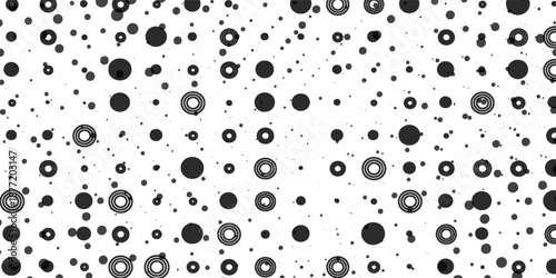 a saturated pattern of polka, confetti, contrast, abstraction, seamless vector background.eps.10.