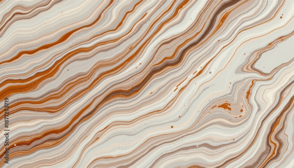 Obraz premium Abstract Swirls of Earthy Tones Creating Fluid Patterns in Natural Inspired Background for Design Projects