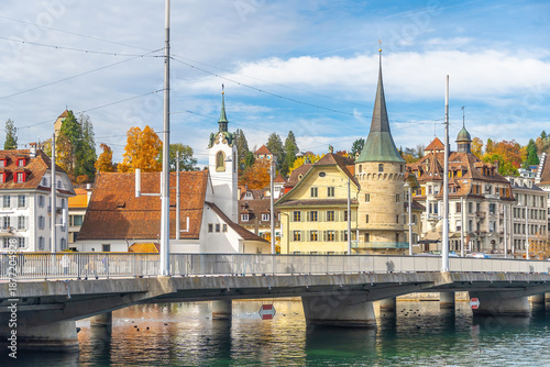 Lucerne city skyline  in  Switzerland