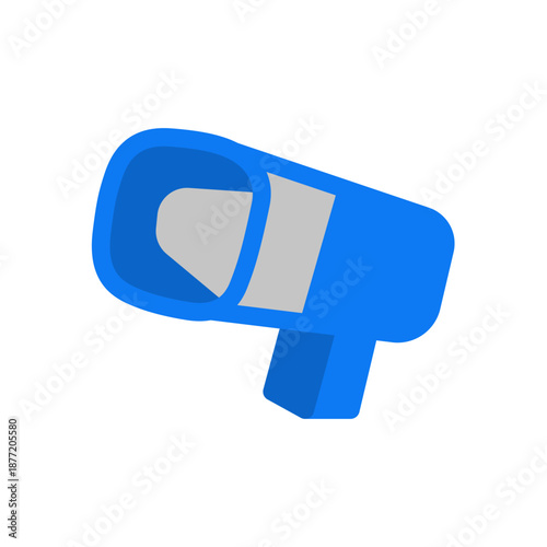 coach megaphone flat icon illustration