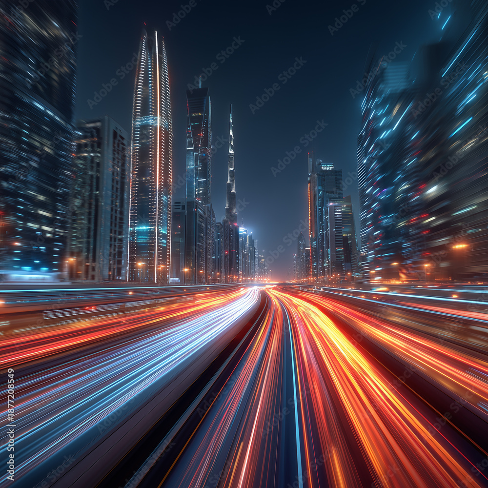 Fototapeta premium hong kong city at night